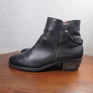 Umberto Raffini Anita Ankle Boots Women's Size 40 / 9 Black Leather Western Shoe